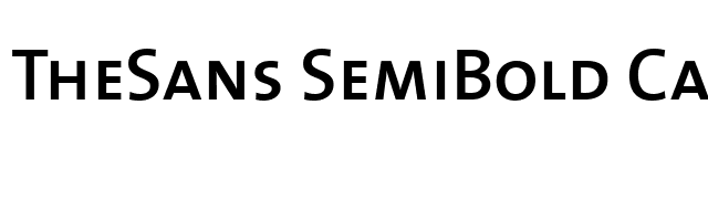 TheSans SemiBold Caps font preview