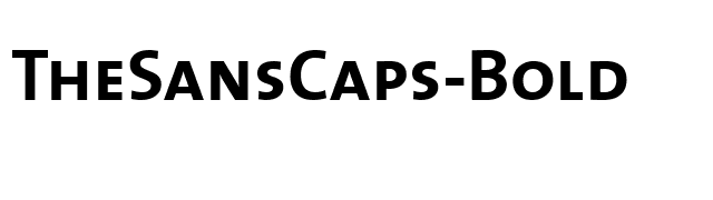 TheSansCaps-Bold font preview