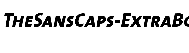 TheSansCaps-ExtraBold Italic font preview