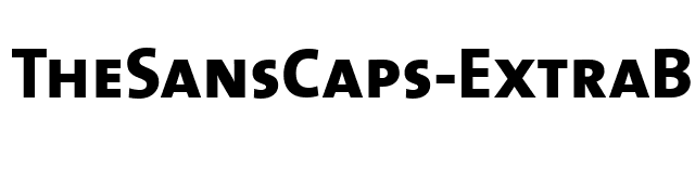 TheSansCaps-ExtraBold font preview