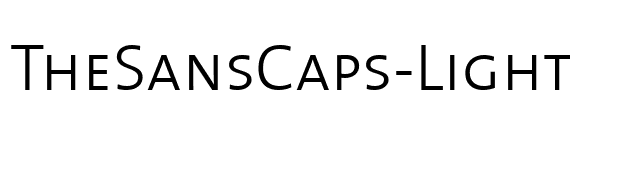 TheSansCaps-Light font preview