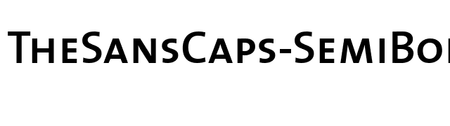 TheSansCaps-SemiBold font preview