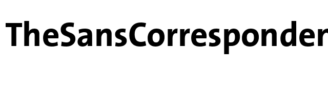 TheSansCorrespondence-Bold font preview