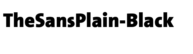 TheSansPlain-Black font preview