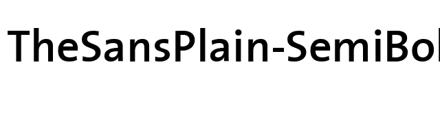 TheSansPlain-SemiBold font preview