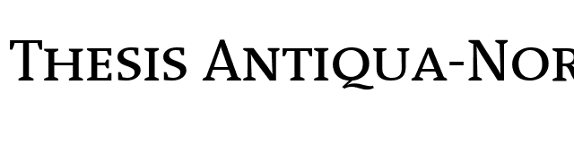 Thesis Antiqua-Normal Caps Normal Caps font preview