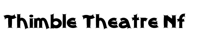 Thimble Theatre Nf font preview