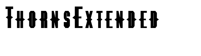 ThornsExtended font preview