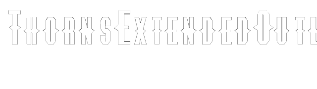 ThornsExtendedOutline font preview