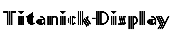 Titanick-Display font preview
