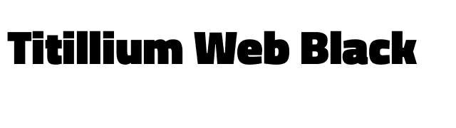 Titillium Web Black font preview