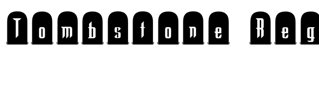 Tombstone Regular font preview