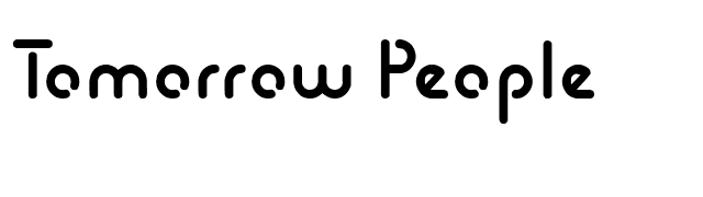 Tomorrow People font preview