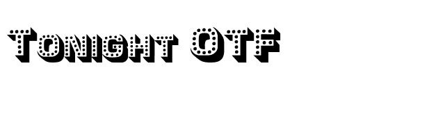 Tonight OTF font preview