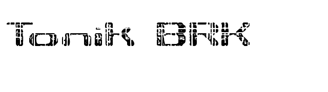 Tonik BRK font preview