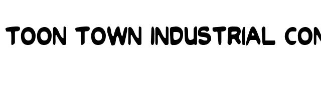Toon Town Industrial Condensed font preview