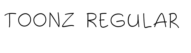 Toonz Regular font preview