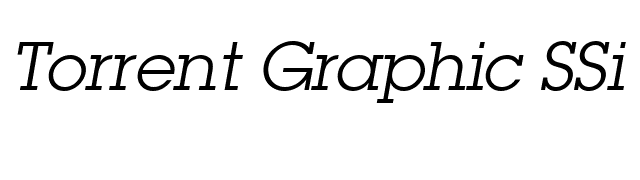 Torrent Graphic SSi Italic font preview