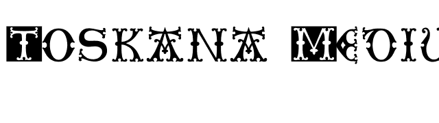 Toskana Medium font preview
