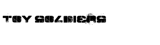 Toy Soldiers font preview