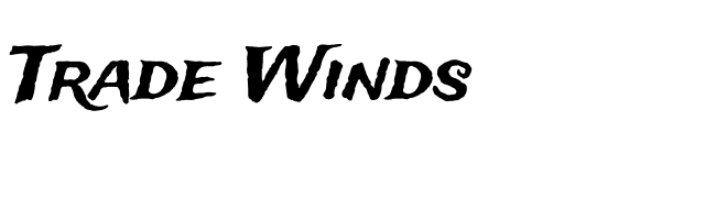 Trade Winds font preview