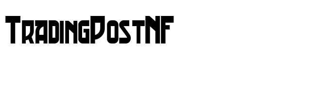 TradingPostNF font preview