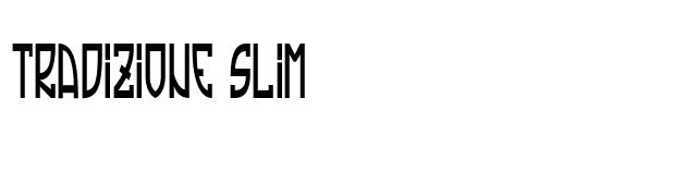 Tradizione Slim font preview