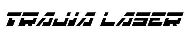 Trajia Laser Italic font preview