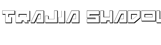 Trajia Shadow font preview