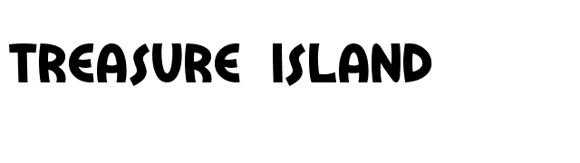 Treasure Island font preview