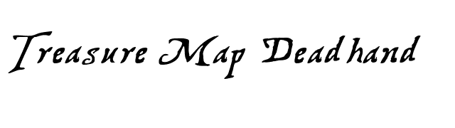 Treasure Map Deadhand font preview