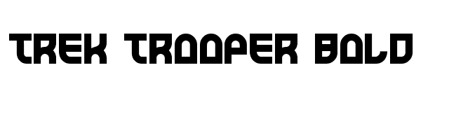 Trek Trooper Bold font preview