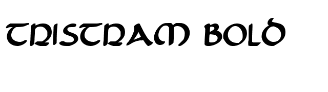 Tristram Bold font preview