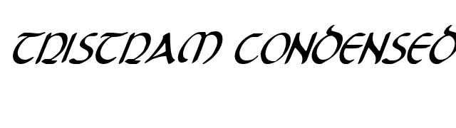 tristram-condensed-italic font preview