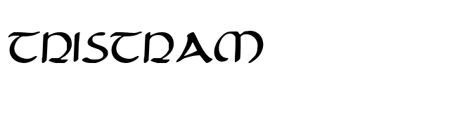 tristram font preview
