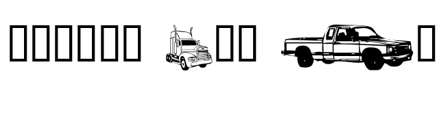 Trucks For Judy font preview