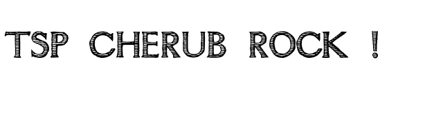 tsp cherub rock 1 font preview