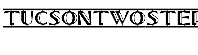 TucsonTwoStepNF font preview