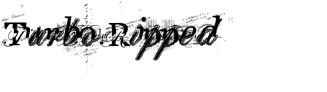 Turbo Ripped font preview