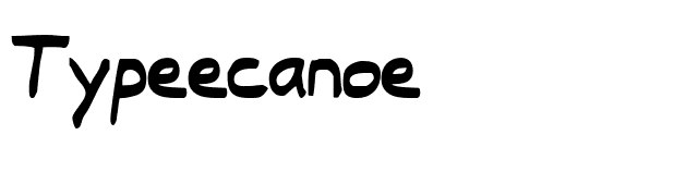 Typeecanoe font preview