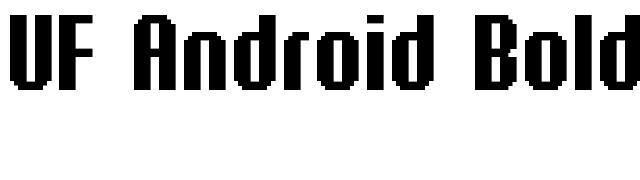 UF Android Bold font preview