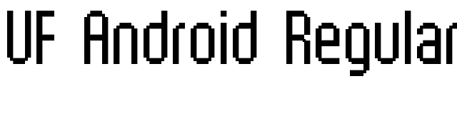UF Android Regular font preview
