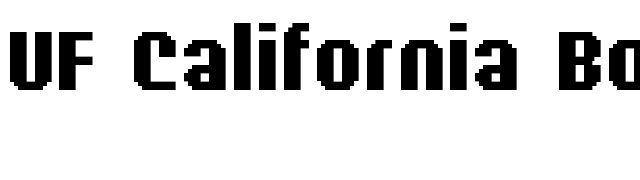 UF California Bold font preview