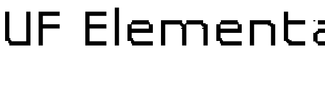 UF Elementar B 11.11.4 a font preview