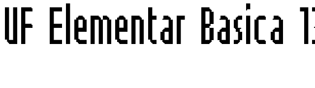 UF Elementar Basica 13.11.1 a font preview