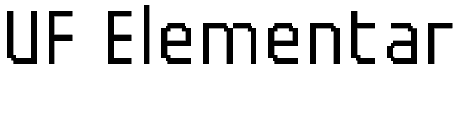 UF Elementar Basica 13.11.3 a font preview
