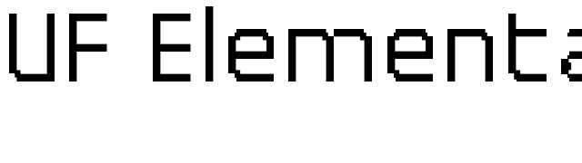 UF Elementar Basica 13.11.4 a font preview