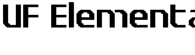 UF Elementar Basica 13.21.3 a font preview