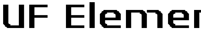 UF Elementar Basica 13.21.4 a font preview