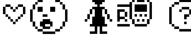 UF Mr. Pixel Tools font preview